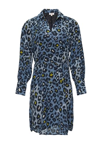 s.Oliver Hemdblusenkleid aus Viskosemix mit Strukturmuster hellblau 38 von s.Oliver