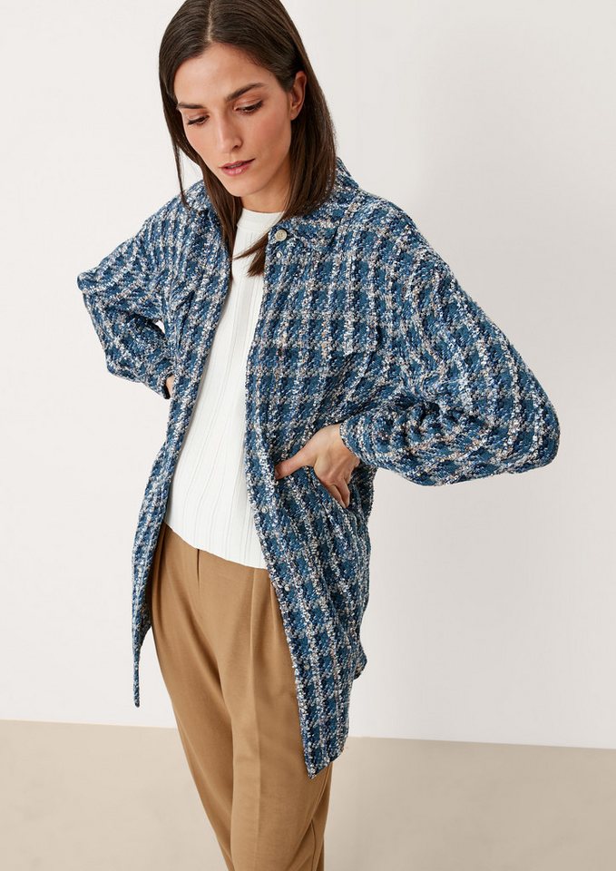 s.Oliver Hemdjacke Indoor-Jacke Overshirt aus Bouclé von s.Oliver