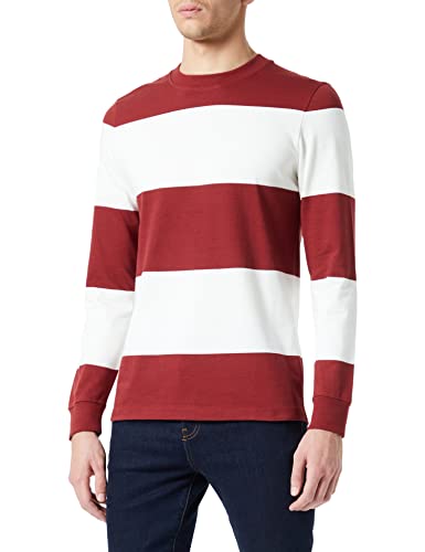 s.Oliver Herren 10.3.11.12.130.2119206 T-Shirt langarm, Red Stripes #841b2d, XXL von s.Oliver