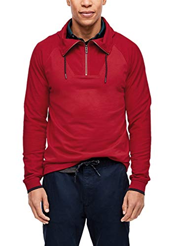 s.Oliver Herren 13.909.31.6719 Langarmshirt, Rot (Uniform Red 3660), Large (Herstellergröße: L) von s.Oliver