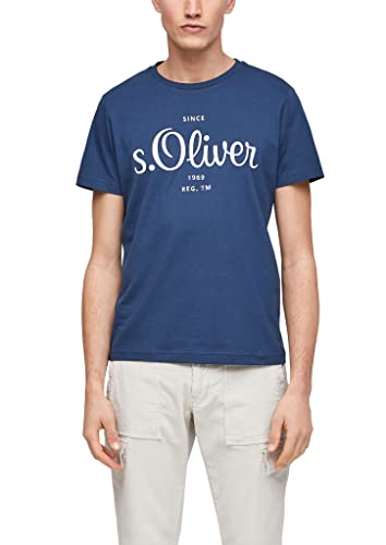 s.Oliver Herren 130.10.106.12.130.2063452 T-Shirt, Blau, M von s.Oliver