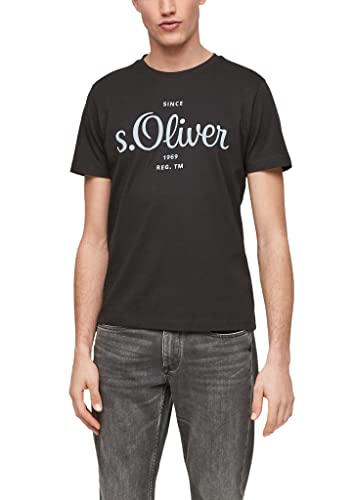 s.Oliver Herren 130.10.106.12.130.2063452 T-Shirt, Schwarz, L von s.Oliver