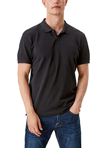 s.Oliver Herren Poloshirt Kurzarm Regular Fit Polohemd, Negro (Black 99A1), M von s.Oliver