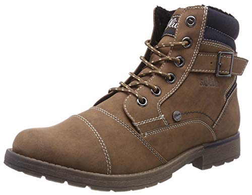 s.Oliver Herren 16209-21 Combat Boots, Braun (Pepper 324), 46 EU von s.Oliver