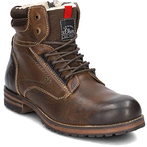 s.Oliver Herren 16235-31 Combat Boots, Braun (Brown 300) von s.Oliver