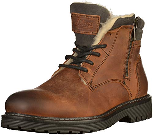 s.Oliver Herren 16237-31 Schneestiefel, Braun (Dark Cognac 335), 44 EU von s.Oliver