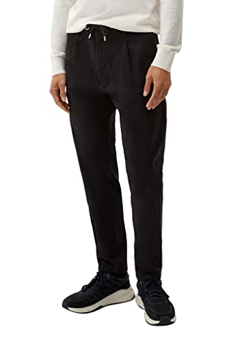 s.Oliver Herren 2121892 Hose, Detroit Relaxed fit, Schwarz 9999, 33/36 von s.Oliver