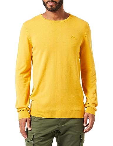 s.Oliver Herren 2134587 Strickpullover, Yellow, Small von s.Oliver