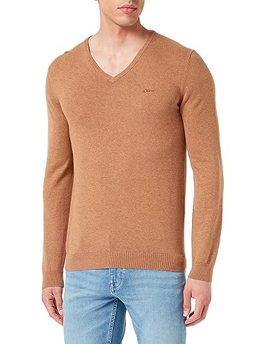 s.Oliver Herren 2134588 Strickpullover, Brown, X-Large von s.Oliver