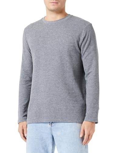 s.Oliver Herren 2135729 T-Shirt langarm, Grau, 3XL von s.Oliver