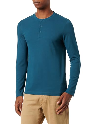 s.Oliver Herren 2139660 T-Shirt langarm, Blue Green, 5XL von s.Oliver