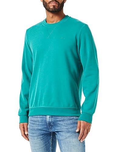 s.Oliver Herren 2140363 Sweatshirt, Grün, S von s.Oliver