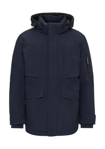 s.Oliver Wasserabweisender Parka mit Abnehmbarer Kapuze und weichem Griff Navy 3XL von s.Oliver