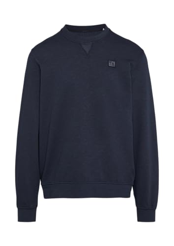 s.Oliver Sweatshirt mit Garment Dye und Logo-Detail Navy M von s.Oliver