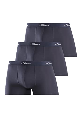 s.Oliver Herren Jh-34b_ls_1 Boxershorts, Navy, M (3er Pack) von s.Oliver