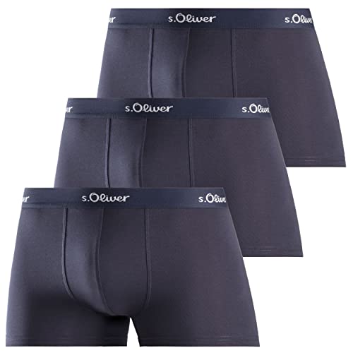 s.Oliver Herren Jh-34b_ls_1 Boxershorts, Navy, M (3er Pack) von s.Oliver