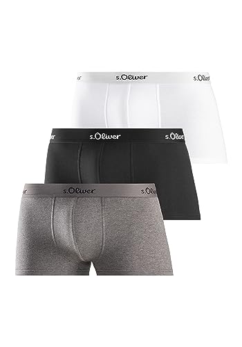 s.Oliver Herren 3X Basic_1 Boxershorts, Schwarz, XXL EU von s.Oliver