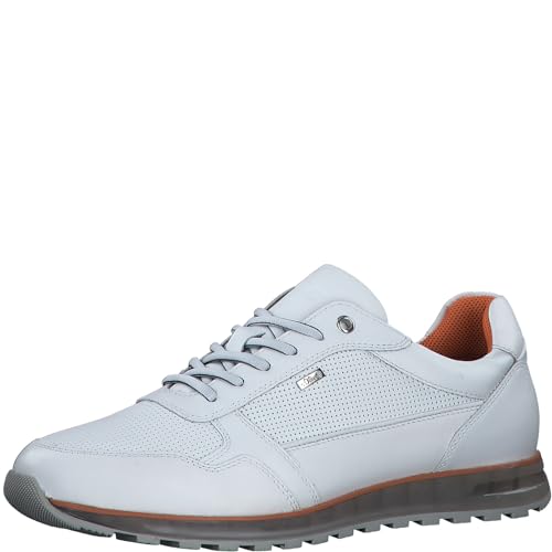 s.Oliver Herren Sneaker flach aus Leder Bequem, Weiß (White), 40 von s.Oliver