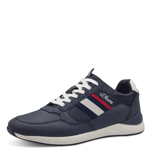 s.Oliver Herren Sneaker flach Sportlich Bequem, Blau (Navy), 40 von s.Oliver