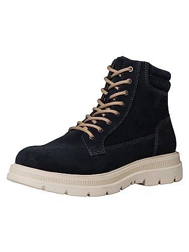 s.Oliver Herren Stiefeletten zum Schnüren aus Wildleder Winter Blau (Navy), 42 von s.Oliver