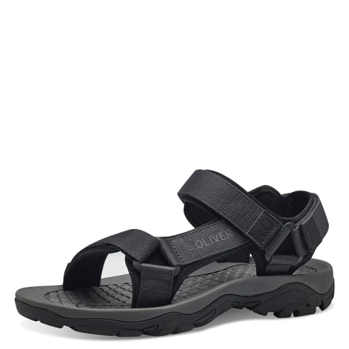 s.Oliver Herren Sandalen mit Klettverschluss Bequem, Schwarz (Black/Navy), 43 EU s.Oliver Herren Sandalen mit Klettverschluss Bequem, Schwarz (Black/Navy), 43 EU von s.Oliver