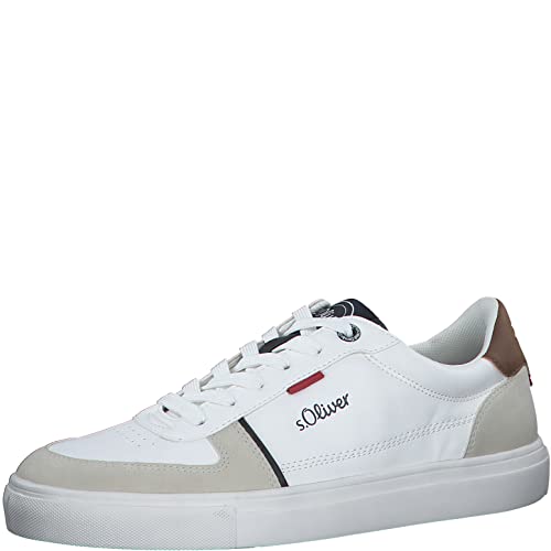 s.Oliver Herren 5-5-13621-30 Sneaker, White Comb 5 13621 30 110, 41 EU von s.Oliver