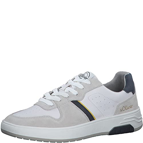 s.Oliver Herren 5-5-13627-30 Sneaker, White Navy, 41 EU von s.Oliver