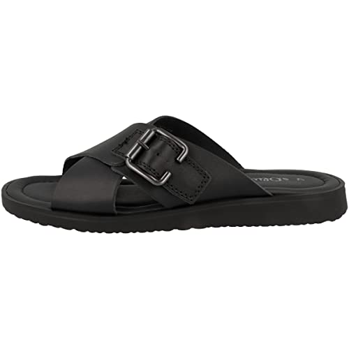 s.Oliver Herren 5-5-17100-20 Beachpantolette, Black Leather, 44 EU von s.Oliver