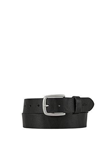 s.Oliver Herren 98.899.95.3801 Gürtel, per pack Schwarz (black 9999), 85 (Herstellergröße: 85) von s.Oliver