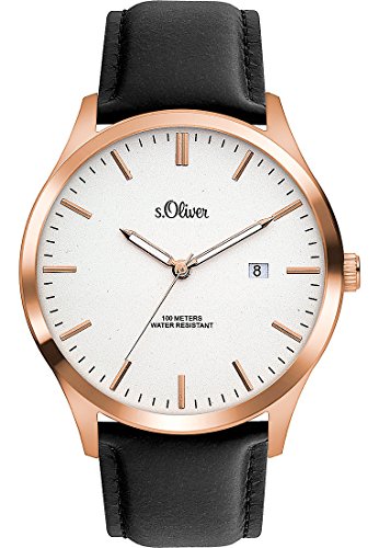 s.Oliver HerrenArmbanduhr Analog Quarz Leder SO-3477-LQ von s.Oliver