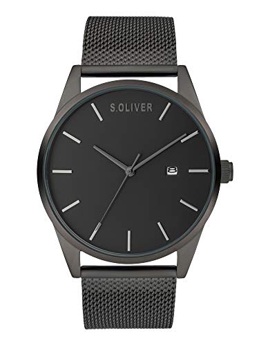 s.Oliver Herren Analog Quarz Uhr mit Metall Armband SO-3991-MQ s.Oliver Herren Analog Quarz Uhr mit Metall Armband SO-3991-MQ von s.Oliver