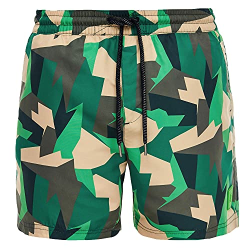 s.Oliver Herren Badehose Camouflage Fleckentarn | auch in Übergrößen (M | 5, Camouflage) von s.Oliver