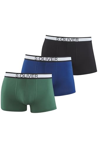 s.Oliver Herren Boxershorts im 3er Pack mit Streifenbund von s.Oliver