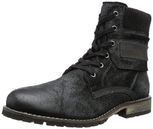 s.Oliver Herren Casual Combat Boots, Schwarz (Black 001), 44 von s.Oliver