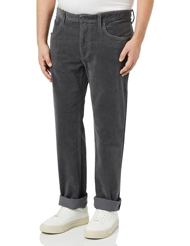 s.Oliver Herren Cordhose, Phoenix Straight Leg ,Grau , 32/32 von s.Oliver