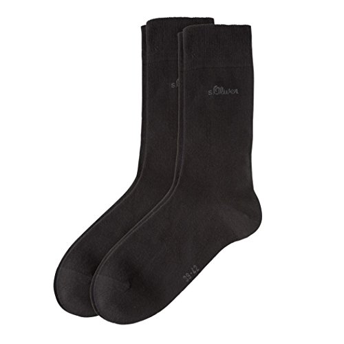 s.Oliver Herren Freizeit- und Businessocken, 6 Paar (43 - 46, schwarz) von s.Oliver