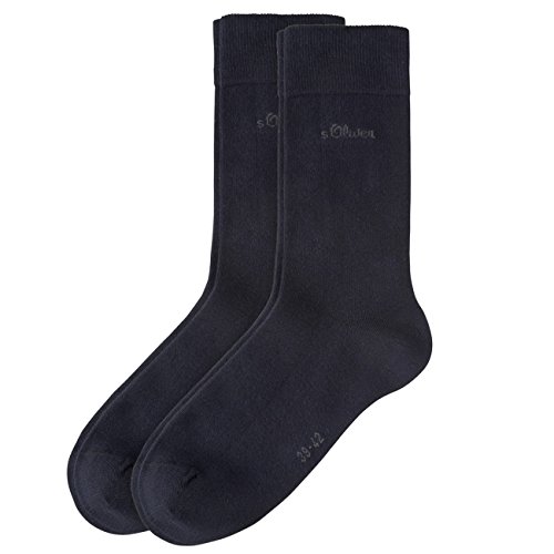s.Oliver Herren Freizeit- und Businessocken, 8 Paar (39-42, navy) von s.Oliver