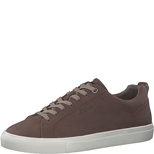 s.Oliver Herren Halbschuh moderner Schnürschuh Sneaker 5-13632-30, Größe:42 EU, Farbe:Braun von s.Oliver