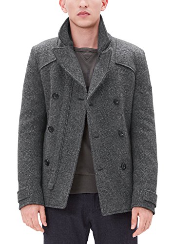 s.Oliver Herren Jacke Jaquard, Gr. XX-Large, Grau (Black Melange 9898) von s.Oliver