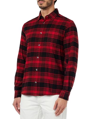 s.Oliver Herren Karo Hemd, Regular fit RED, L von s.Oliver