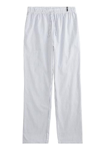 s.Oliver Herren Klassische Pyjamahose in blau-weiß-gestreift von s.Oliver