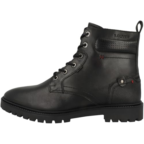 s.Oliver Herren Stiefel zum Schnüren aus Leder Winter, Schwarz (Black), 45 EU s.Oliver Herren Stiefel zum Schnüren aus Leder Winter, Schwarz (Black), 45 EU von s.Oliver