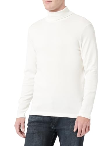 s.Oliver Herren Langarmshirt mit Rollkragen White, S von s.Oliver