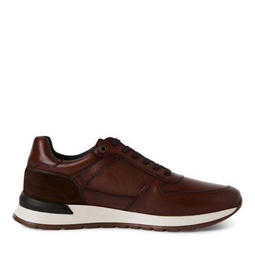 s.Oliver Herren Sneaker flach aus Leder Freizeit, Braun (Dark Cognac), 45 EU s.Oliver Herren Sneaker flach aus Leder Freizeit, Braun (Dark Cognac), 45 EU von s.Oliver