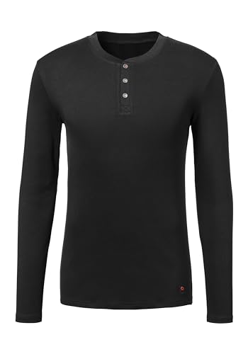 s.Oliver Herren MH-30LA_LS Langarmshirt, schwarz, S von s.Oliver