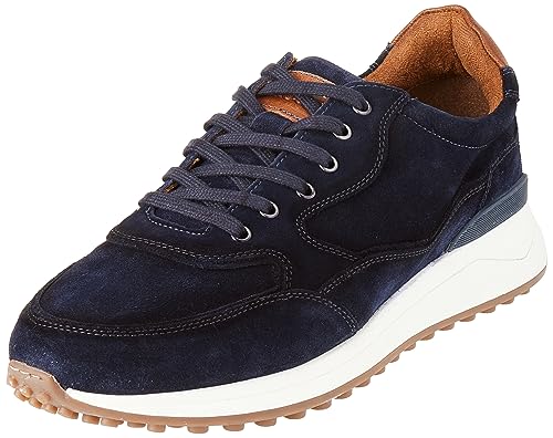 s.Oliver Herren Sneaker flach aus Leder Freizeit Blau (Navy), 41 von s.Oliver