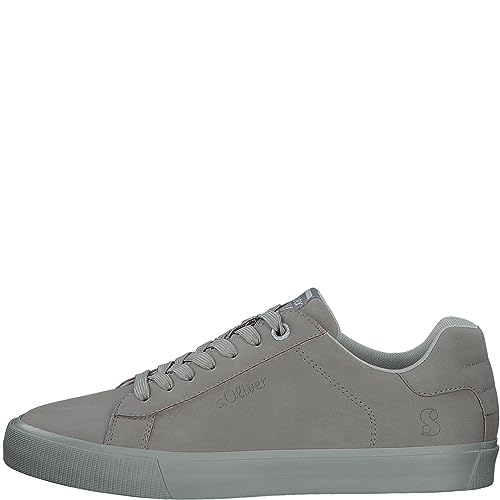 s.Oliver Herren Sneaker flach aus Kunstleder Freizeit Braun (Taupe), 42 von s.Oliver