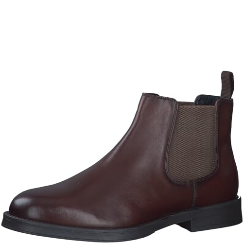 s.Oliver Herren Chelsea Boots aus Leder Flach Braun (Brown), 41 von s.Oliver