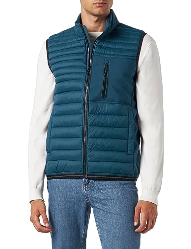 s.Oliver Herren Outdoor Weste, Blue Green, L von s.Oliver