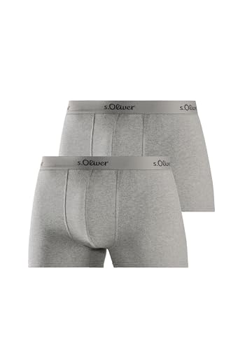 s.Oliver Herren Boxershorts 2er Pack, hellgrau meliert von s.Oliver